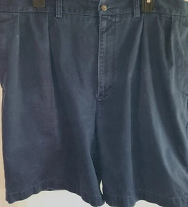 Polo Ralph Lauren Tyler Short Mens Size 40 Pleated Shorts Navy Blue - Picture 1 of 7