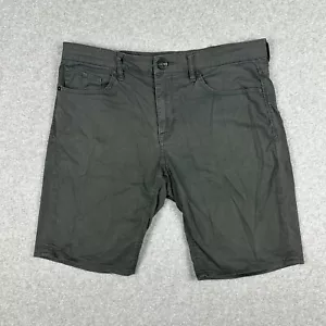 Volcom Solver Men's Light Weight 5 Pocket Shorts Size 34 Military Green Zip Fly - Picture 1 of 9