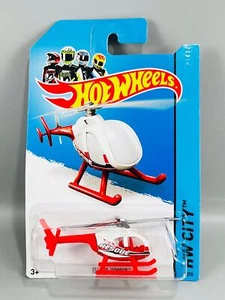 Hot Wheels 2013 HW City Island Hopper Helicopter White & Red Diecast Model New - Picture 1 of 3