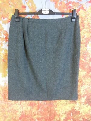 Hobbs London grey herringbone 100% wool Pencil Skirt. UK women's size 16 - Image 1 of 4