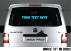 Large Custom Text Personalised Vinyl Decal Sticker Promotional Business Blue