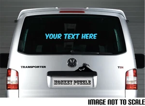  LARGE CUSTOM TEXT PERSONALISED VINYL DECAL STICKER PROMOTIONAL business BLUE - Picture 1 of 7