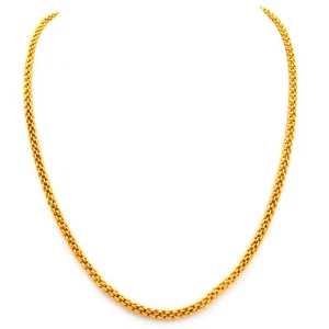 Antike Goldkette 585 Gold Kurze Biedermeier Halskette um 1830 L:  38 cm - Bild 1 von 7