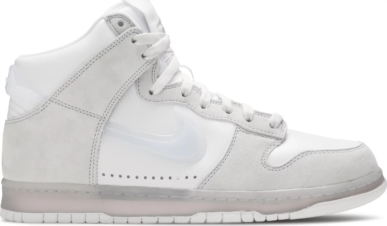 dunk high slam jam clear white