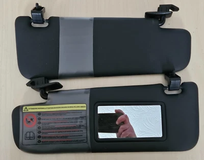 PARASOLES LATERALES FIAT 500 ABARTH CONDUCTORES Y PASAJEROS EN NEGRO CON CLIPS Foto 1 de 2