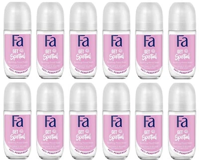 12x Fa Get Desodorante Antitranspirante Espiritual Rollo Aroma Floral Calmante Foto 1 de 2