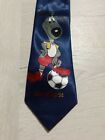 Master Man World Cup94 cravatta tie  blu scuro cane pallone  necktie A361