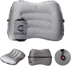 Camping Pillow Inflatable Pillows Travel Hiking Backpacking Airplane Blow up 1 - Picture 1 of 6