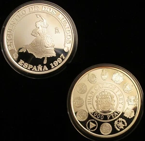 *GUTSE* J.C. I-2, 2.000 PESETAS 1997, III SERIE IBEROAMERICANA, "BAILES" PROOF. - Imagen 1 de 1
