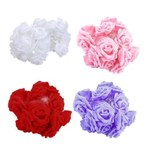 LED Rose Flower String Lights Decorations Romantic Warm Lights Flowers Fairy - Picture 1 of 23