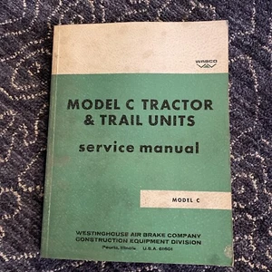 WABCO MODEL C TRACTOR & TRAIL UNIT SERVICE MANUAL - Picture 1 of 4