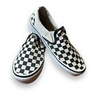 VANS Slip On Checkerboard Shoes Black White Women's Size 7.5 Mens Size 6