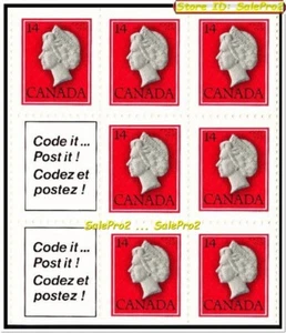 7x CANADA 1979 CANADIAN QUEEN ELIZABETH II FV FACE 98 CENT STAMP PANEL BLOCK LOT - Picture 1 of 2