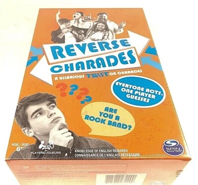 Spin Master Original Reverse Charades Card Game Party Game New Sealed - Image 1 of 3