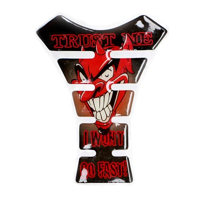 3D Tank Pad Fuel Prodector Devil Decal Sticker Gas Protect Fit For Motorcycle Foto 1 de 4