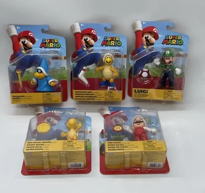 Lote de 5 figuras JAKKS Pacific World Of Nintendo Super Mario 4" Foto 1 de 4