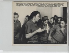 CUBAN REVOLUTION REBEL RAUL CASTRO VINTAGE ORIGINAL PHOTO CUBA AWESOME