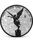 Libertad Diamond Dust & Black Platinum 1 Oz Silver Coin Mexico 2023