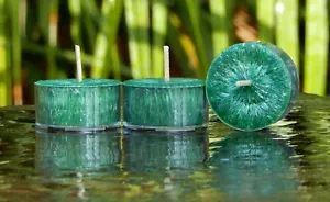 10pk 120hour burn GREEN Hand Poured SOY TEA LIGHT CANDLES CHOOSE YOUR FRAGRANCE - Picture 1 of 24