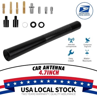4.7" Black Antenna Mast  Roof Radio AM/FM for FORD FUSION 2006-2020 - Image 1 of 4