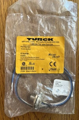 Turck FS 4.4-0.5/14.5 Bulkhead Connector U2350 M12 4 Wire - Image 1 of 2