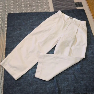 Pantaloni larghi MARGARET HOWELL bianco sporco, misto lino - Immagine 1 di 4