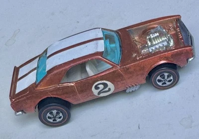 Chevy GC Doors 1970 pesado #2 color naranja blanco interior Redline HotWheels autos Foto 1 de 4