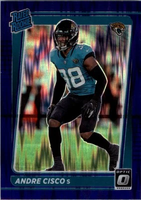 2021 Donruss Optic Purple Shock #278 Andre Cisco RR - FB - Image 1 of 2