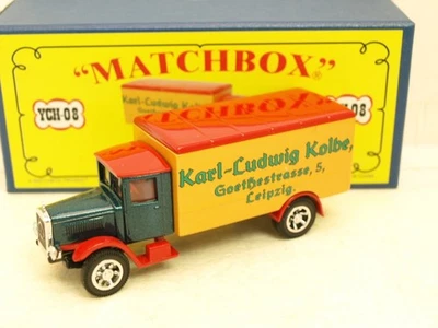 Matchbox MICA YCH-08 Mercedes Benz L5, 2006 Feria de Leipzig, Código 2. Foto 1 de 4