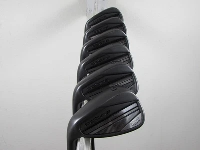 LH Cobra Golf KING TOUR BLACK Iron Set 6-PW,GW Stiff KBS $-Taper Steel Shafts - Image 1 of 4