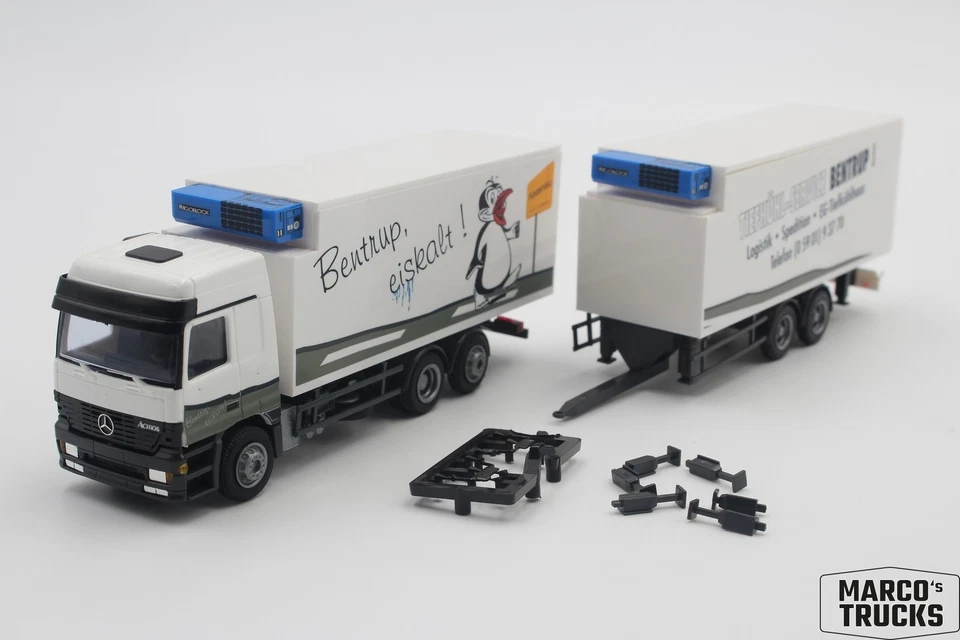 AWM MB Actros MP1 L refrigerated drawbar trailer truck "Bentrup Tiefkühl-Service - Image 1 of 1
