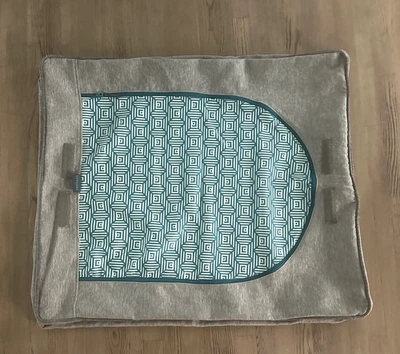 Funda Almohada Cojín Asiento Estándar Lovesac Tonal Sterling Lux 35 x 29 Foto 1 de 4