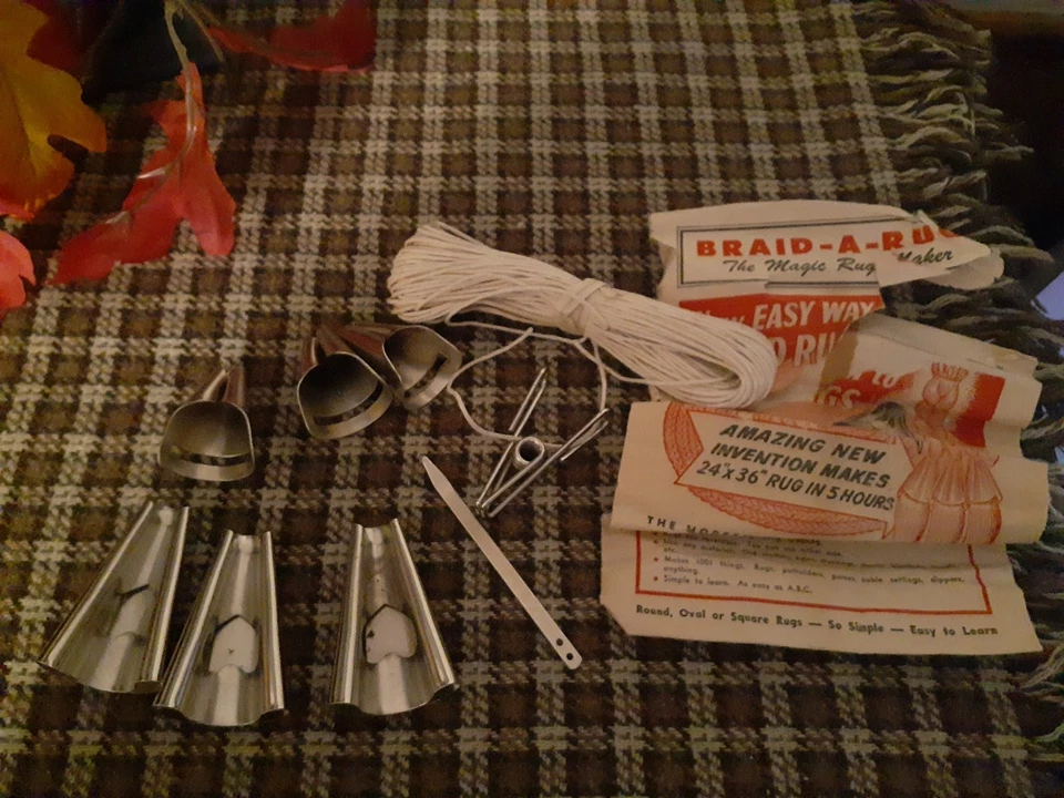 Vintage Braid A Rug Tools DuKane Company Braiding Kit - Image 1 of 4