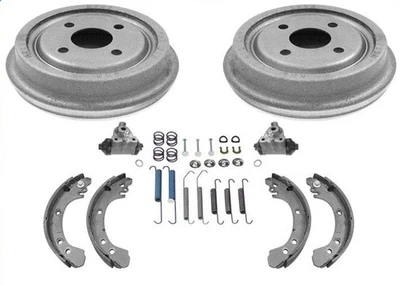 Fits 91-02 Saturn SC SL Brake Drums Shoes W Brake Springs W Cylinders - Image 1 of 4