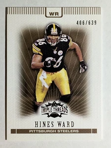 2007 Topps Triple Threads Sepia #67 Hines Ward - Foto 1 di 2