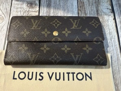 Cartera Louis Vuitton Vintage Monograma con Caja y Bolsa para el Polvo Usada Foto 1 de 4