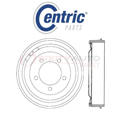 Centric C-TEK Brake Drum for 1965-1973 Jeep J-100 3.8L 4.2L 5.0L 5.3L 5.4L gk Foto 1 de 4