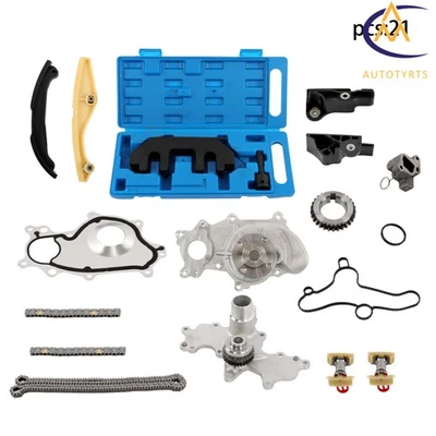 Kit de cadena de distribución bomba caja de herramientas para Ford Transit 350 250 150 2015-2016 3,5 L Foto 1 de 4