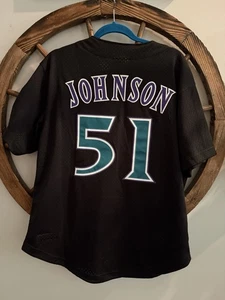 Men's Randy Johnson Black Cooperstown Collection Mesh Batting Practice Large L - Picture 1 of 4