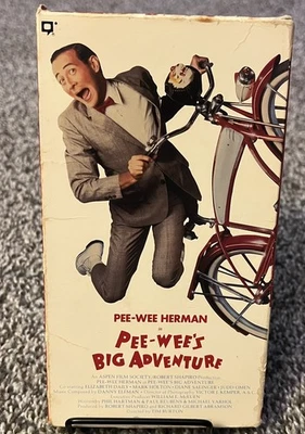 PEE-WEE'S BIG ADVENTURE VHS (1985) (1986 Release) - Tested and Works - Image 1 of 4