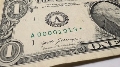 A00001913* Low Serial Number - $1.00 Star Note - Series 2017  - Image 1 of 4