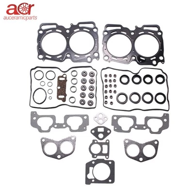 Juego de juntas de culata Fit 00-05 SAAB SUBARU IMPREZA FORESTER 2.5L H4 SOHC 16V N/A EJ25 Foto 1 de 4