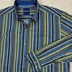 Tommy Bahama Shirt Mens L Multicolor Striped Island Casual Long Sleeve Button Up - Picture 1 of 11