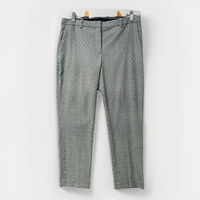 Pantalones THEORY Para Mujer Talla 6 Gris Pantalón Sastre C Óptico Lana Virgen Bolsillos Foto 1 de 4