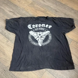 Very Rare Vintage Original Coroner Tour T-Shirt Thrash Metal - Picture 1 of 9
