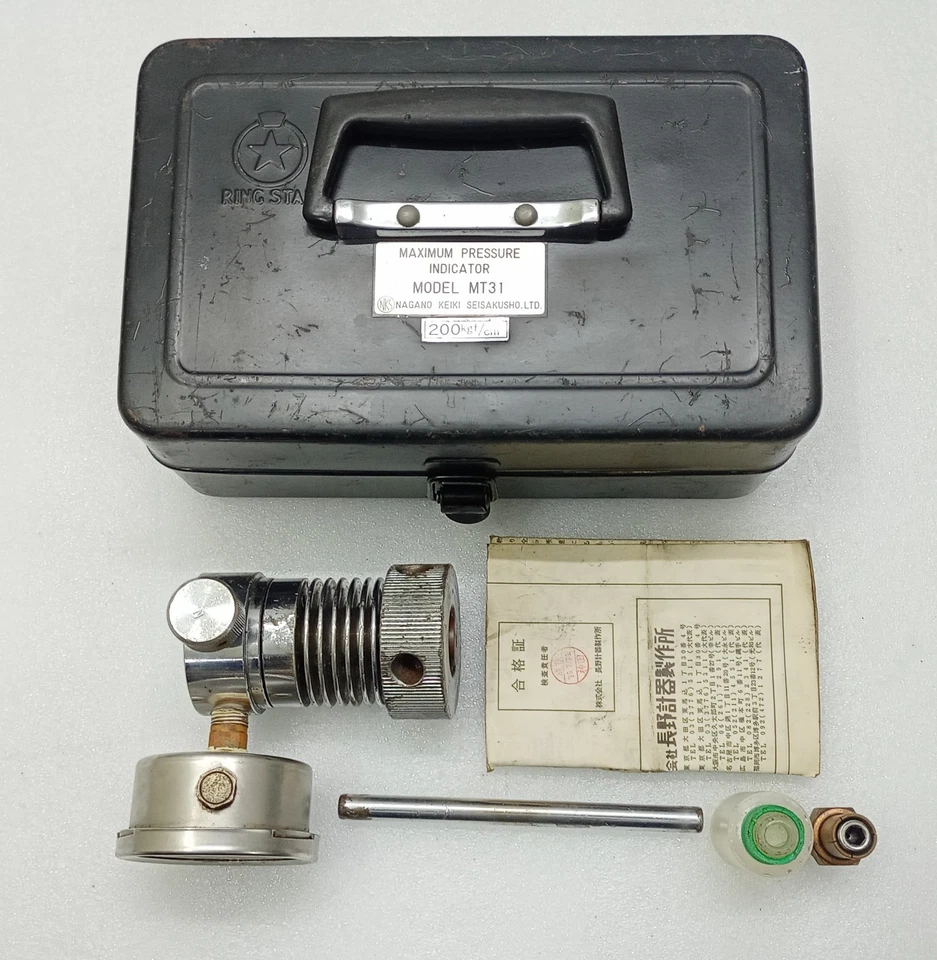 Indicador de pressão máxima Nagano Keiki MT31/200 kgf/cm2 - Imagem 1 de 4