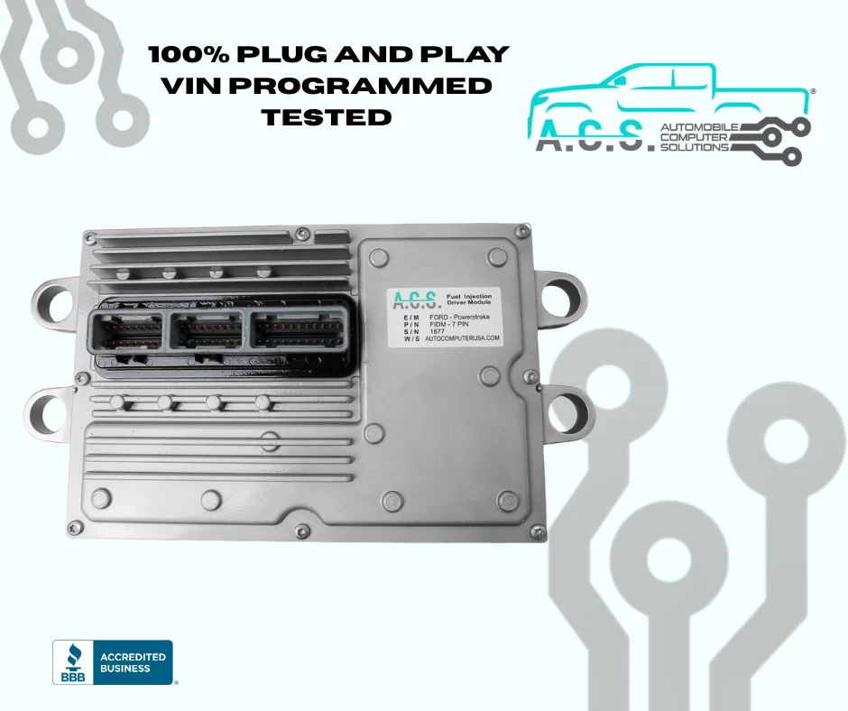 Módulo de control de inyector de combustible diésel Ford FICM 58 voltios 6,0 L Super Duty F250 F350 Foto 1 de 4