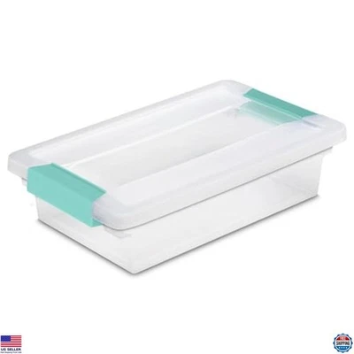 Sterilite 24-Pack Stackable Clear Plastic Clip Boxes with Lids for Storage & - Image 1 of 4