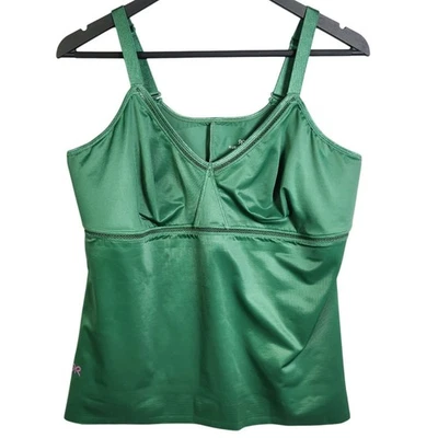 Ruby Ribbon Siren Cami Sz 44 Palm Leaf Green Style #1906 Shapewear Full Support - Image 1 of 4