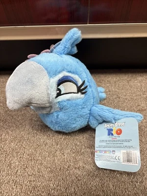 Angry Birds Rio Blu Girl Plush | 5" 2011 CWT Collection (No Sound) - Image 1 of 3